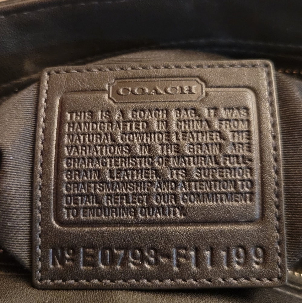 Coach Black leather handbag - Picture 7 of 7